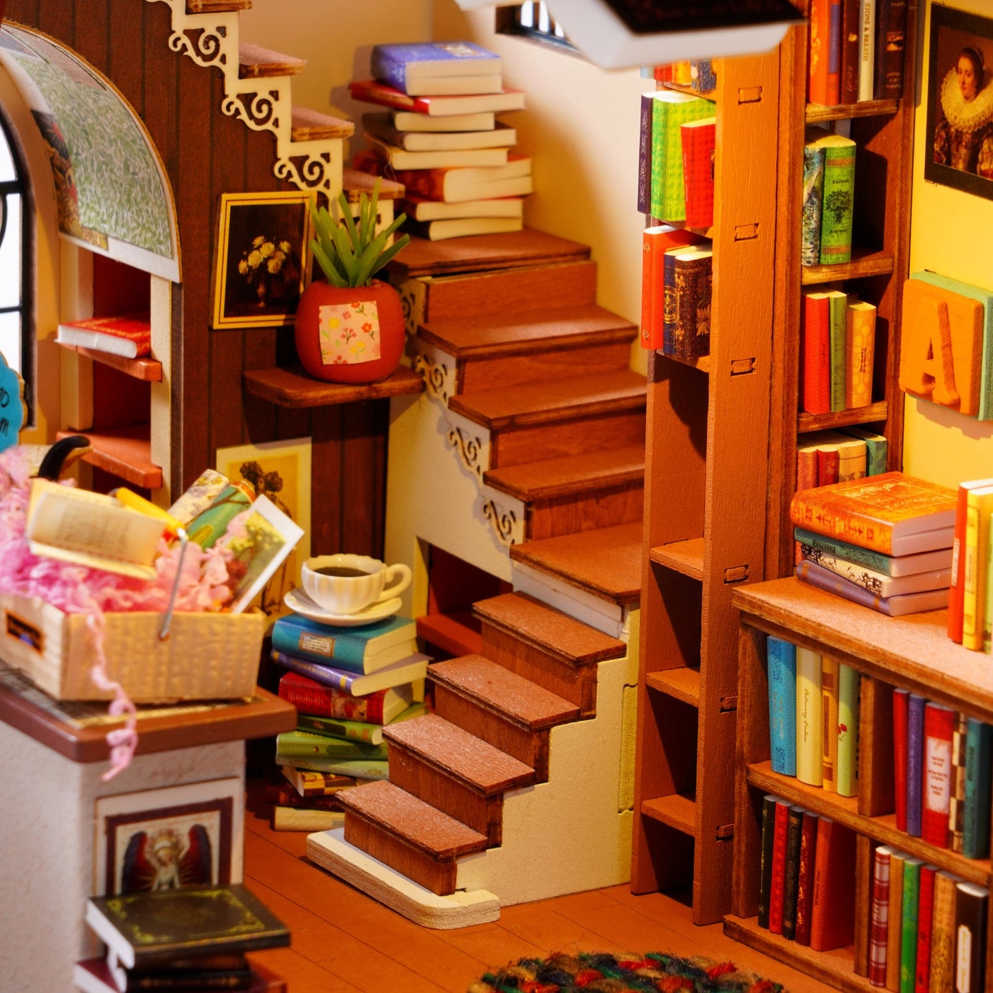 Librairie miniature DIY avec éclairage LED