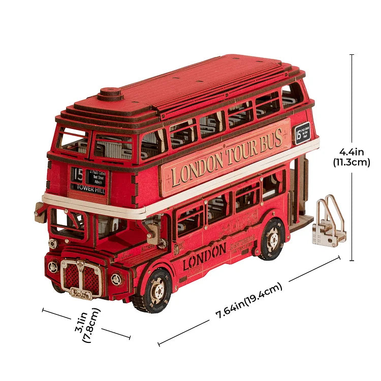 Bus Londonien – Puzzle en Bois 3D