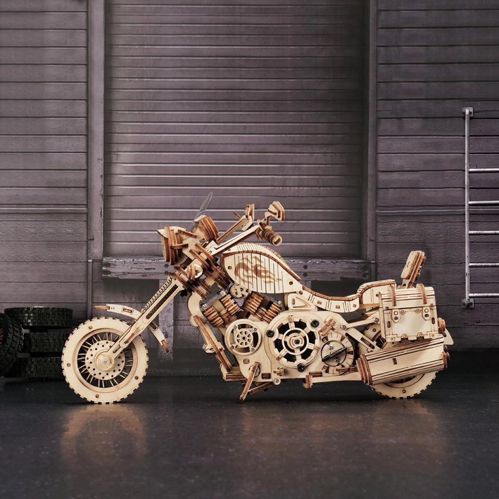 Maquette de Moto en Bois 3D