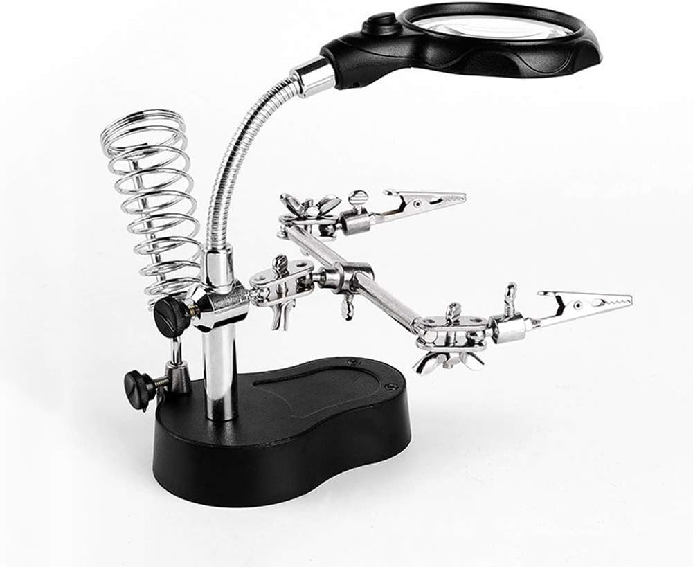 Troisième Main Pour Miniature – Avec Lampe et Loupe