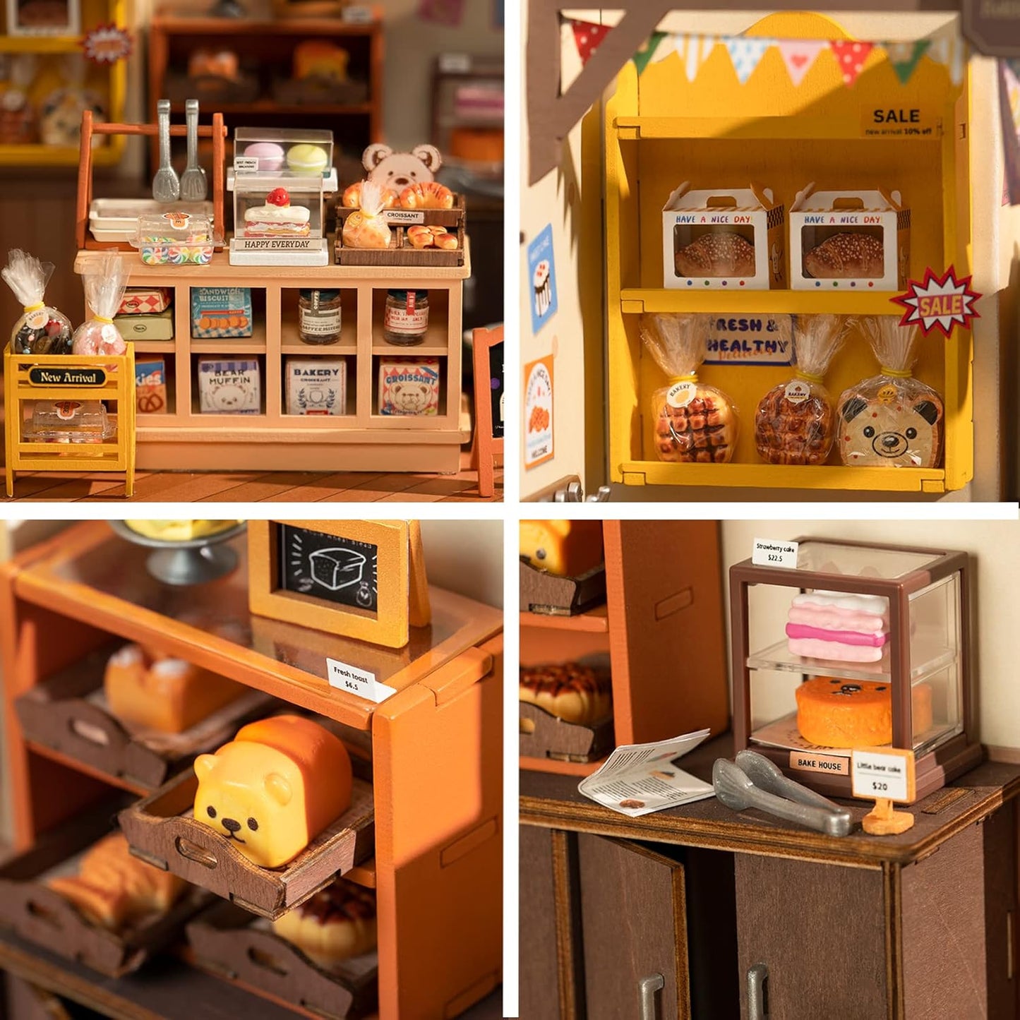 Boulangerie Du Village – Miniature En Bois 3D