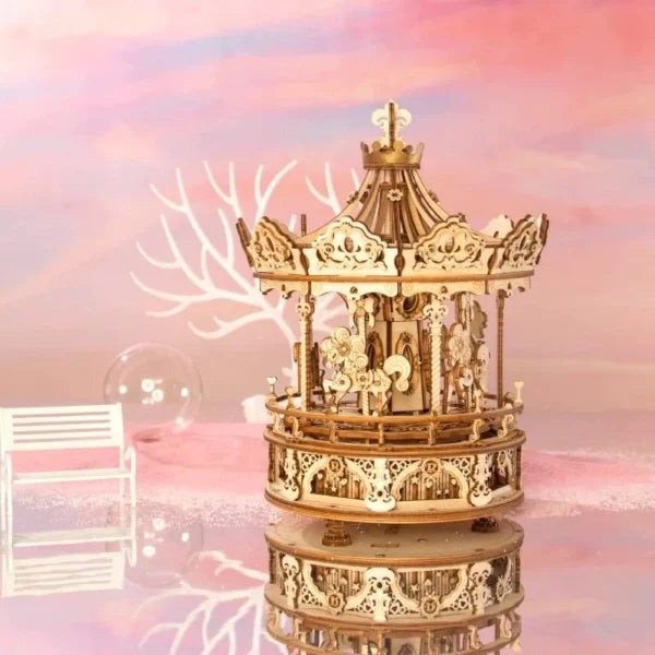 Carrousel – Puzzle musical en bois 3D