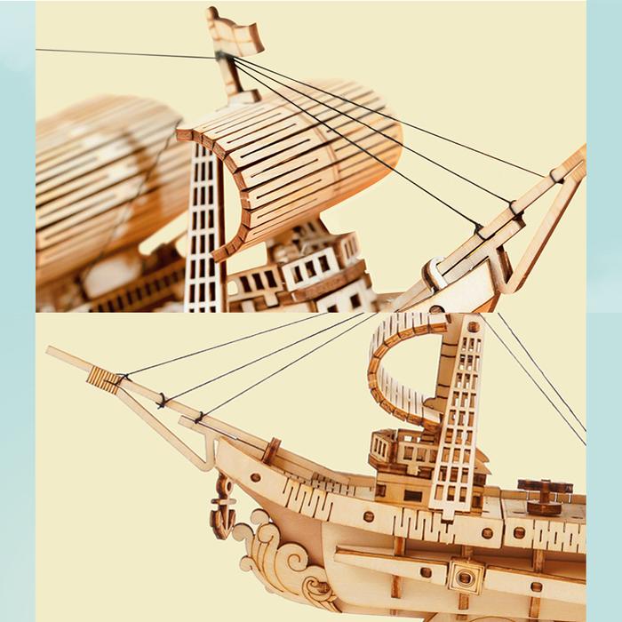 Bateau – Puzzle en Bois 3D