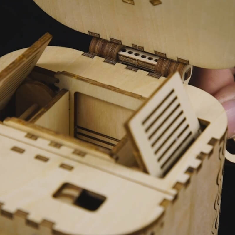 La Boîte aux Trésors – Puzzle mécanique en bois 3D