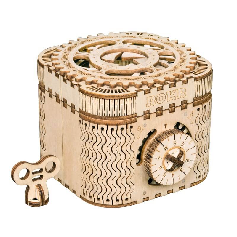La Boîte aux Trésors – Puzzle mécanique en bois 3D