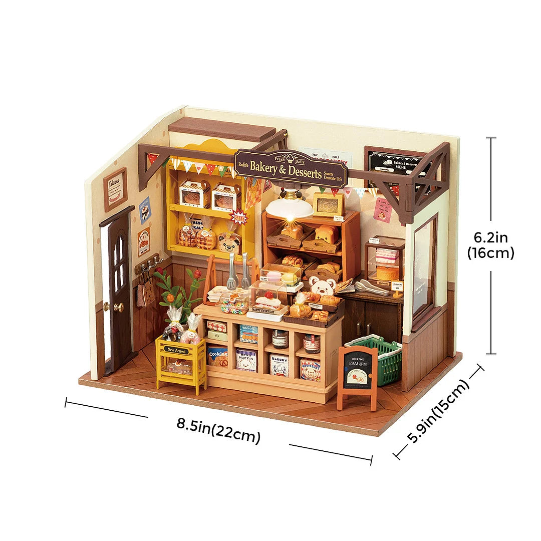 Boulangerie Du Village – Miniature En Bois 3D