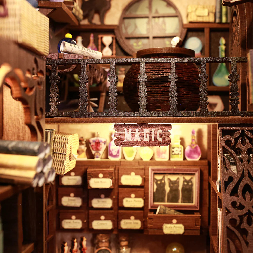 Coin livre à thème – Pharmacie magique