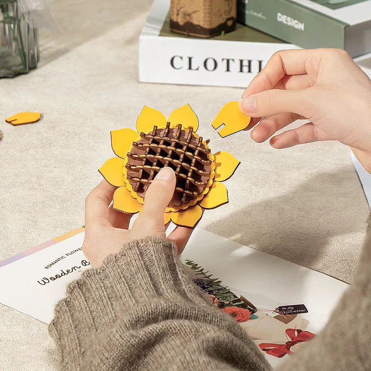 Bouquet de Fleurs – Puzzle en Bois 3D