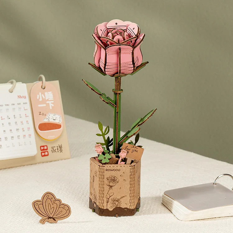 Bouquet de Fleurs – Puzzle en Bois 3D