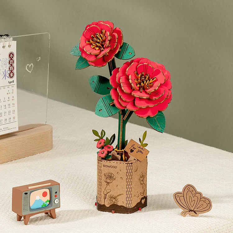 Bouquet de Fleurs – Puzzle en Bois 3D