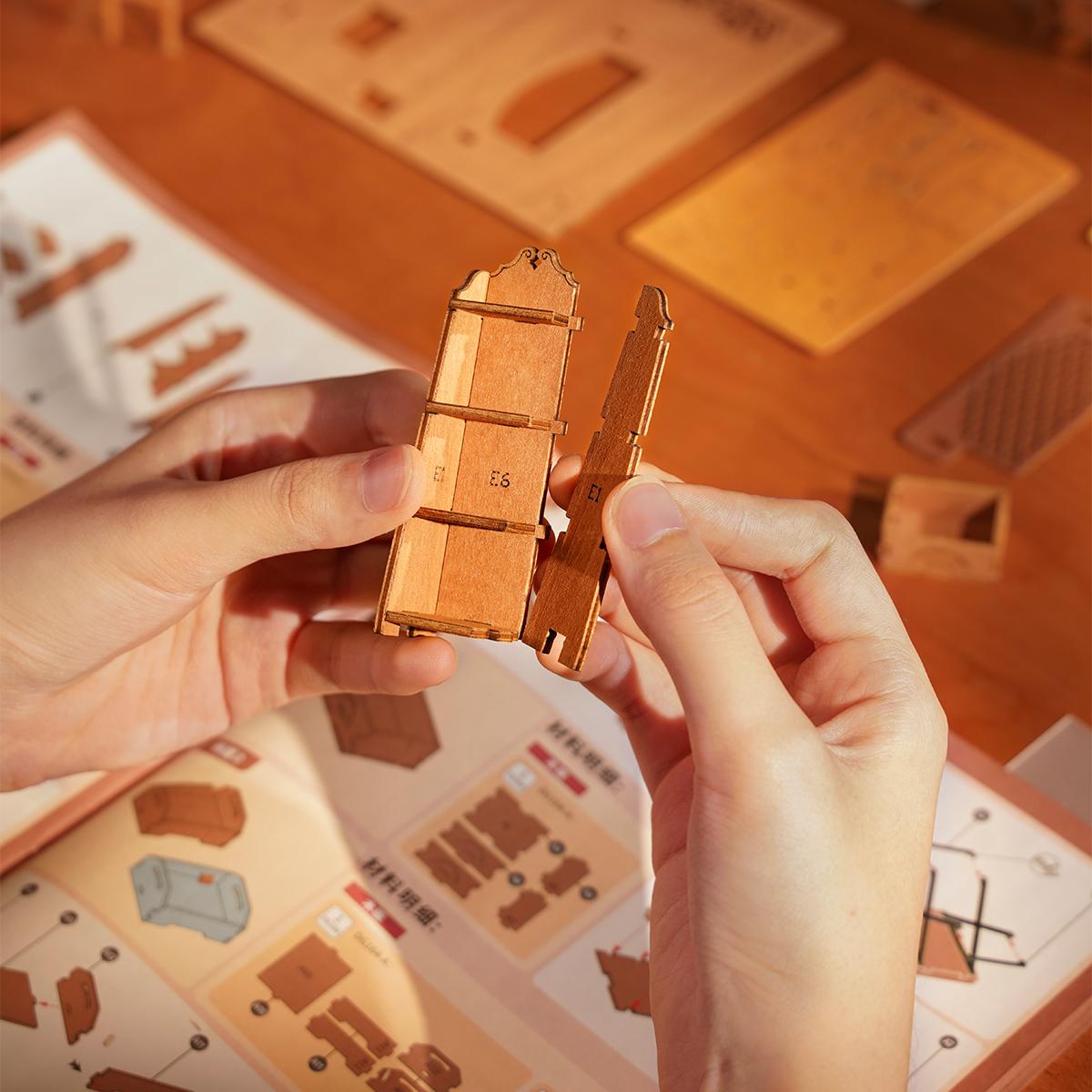 Librairie Du Quartier – Miniature En Bois 3D