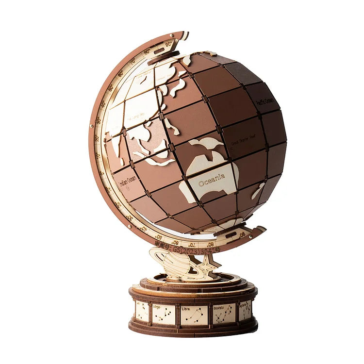 Globe des Merveilles – Puzzle en bois 3D