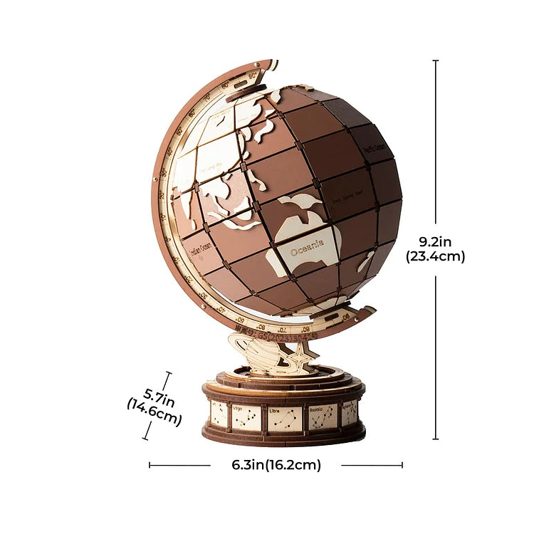 Globe des Merveilles – Puzzle en bois 3D