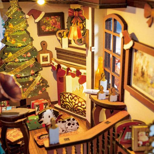 Scène de Noël – Serre-livre en bois 3D