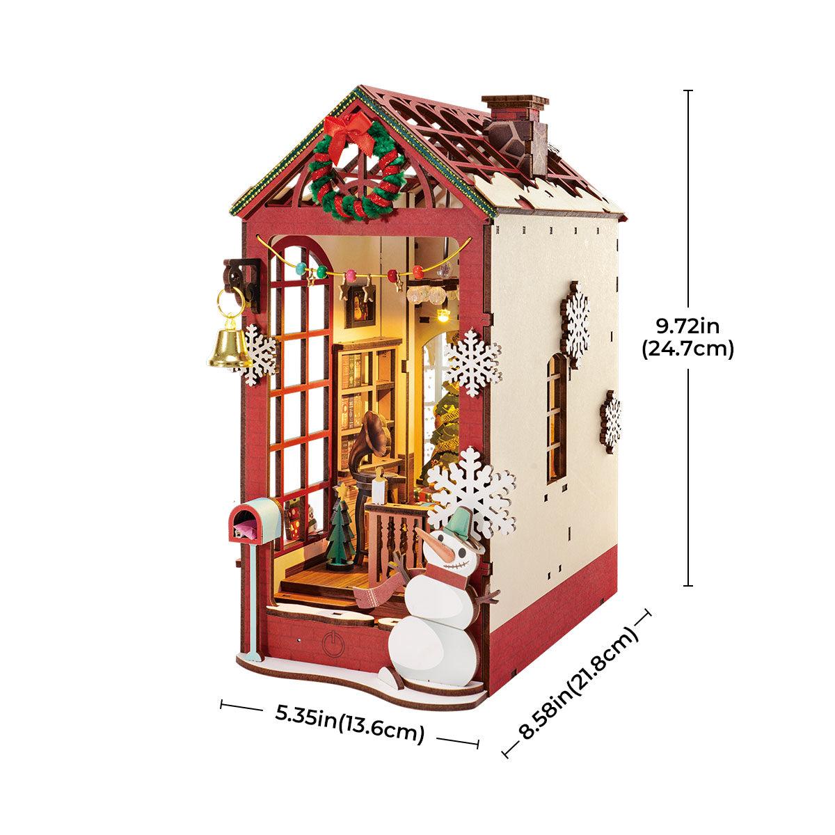 Scène de Noël – Serre-livre en bois 3D