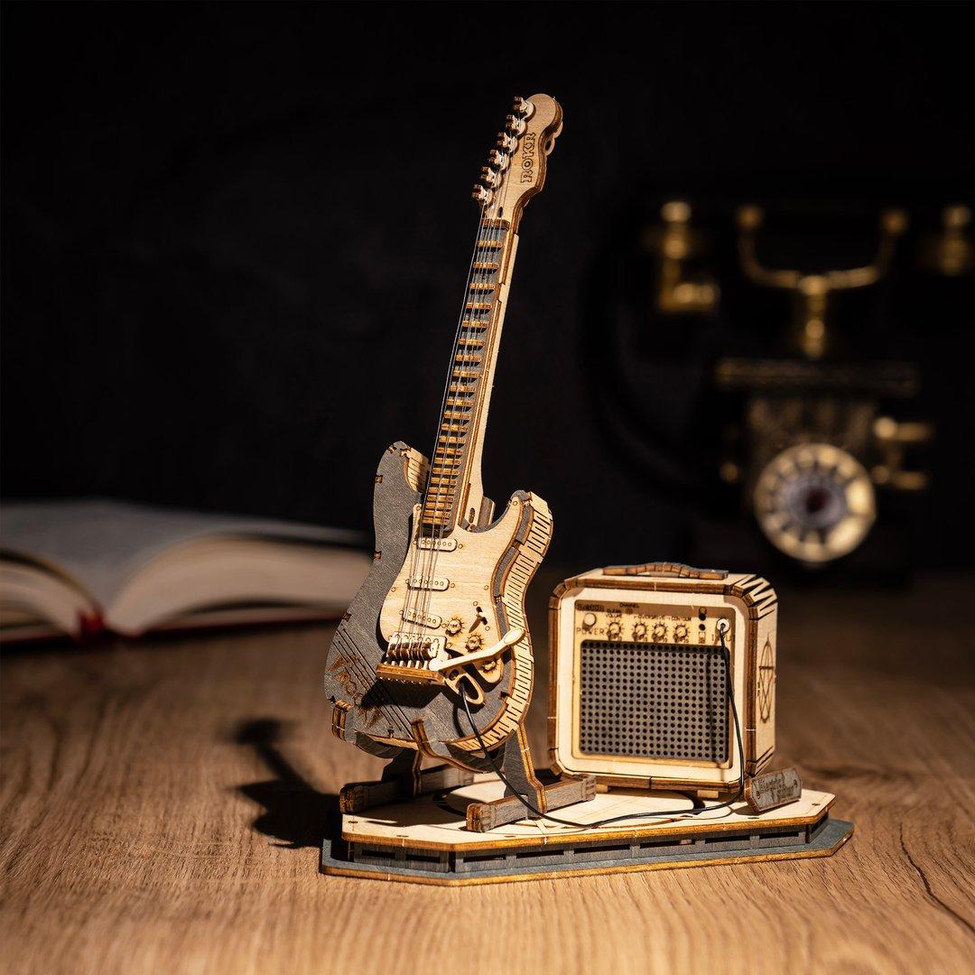 Guitare électrique – Puzzle en bois 3D