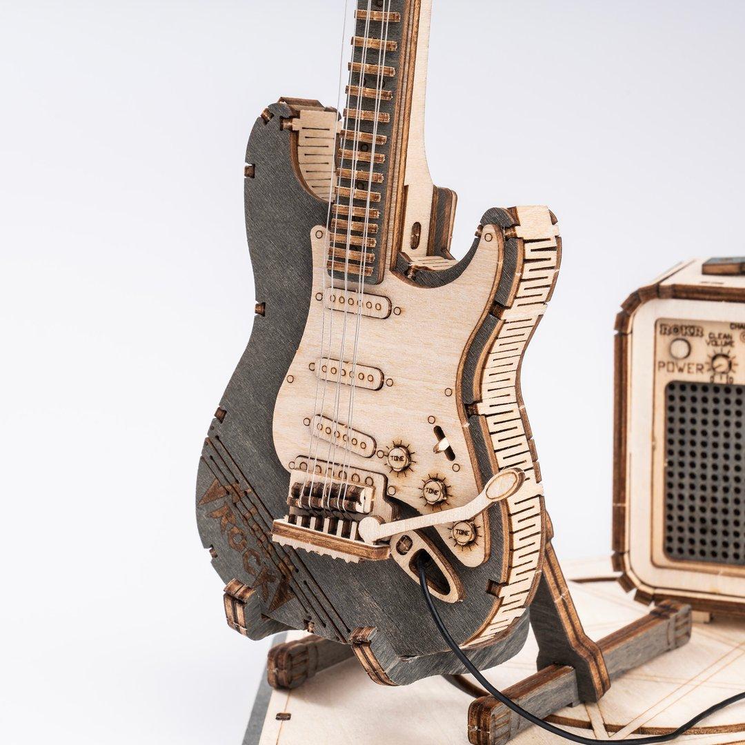 Guitare électrique – Puzzle en bois 3D