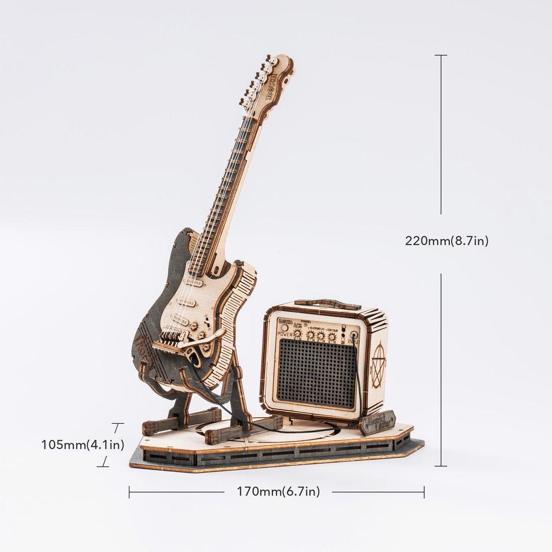 Guitare électrique – Puzzle en bois 3D