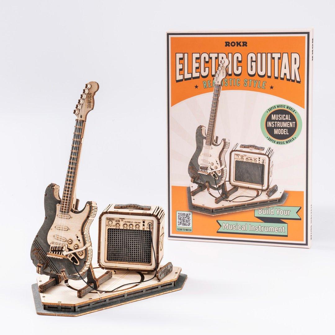 Guitare électrique – Puzzle en bois 3D