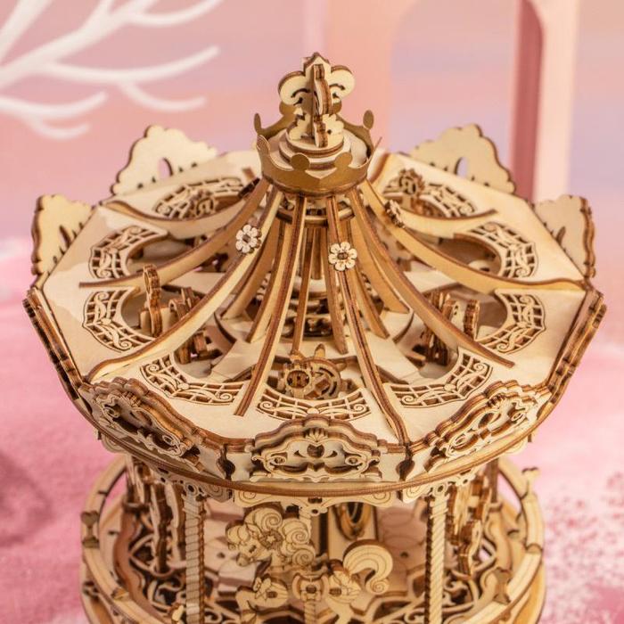 Carrousel – Puzzle musical en bois 3D