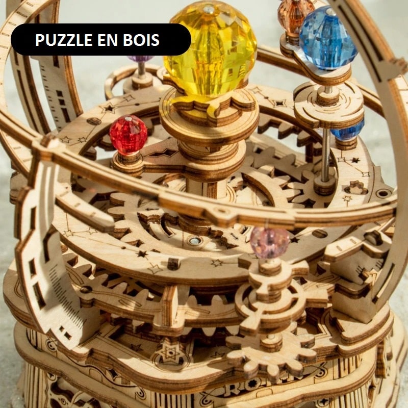 Puzzle planétarium – Système solaire en bois 3D