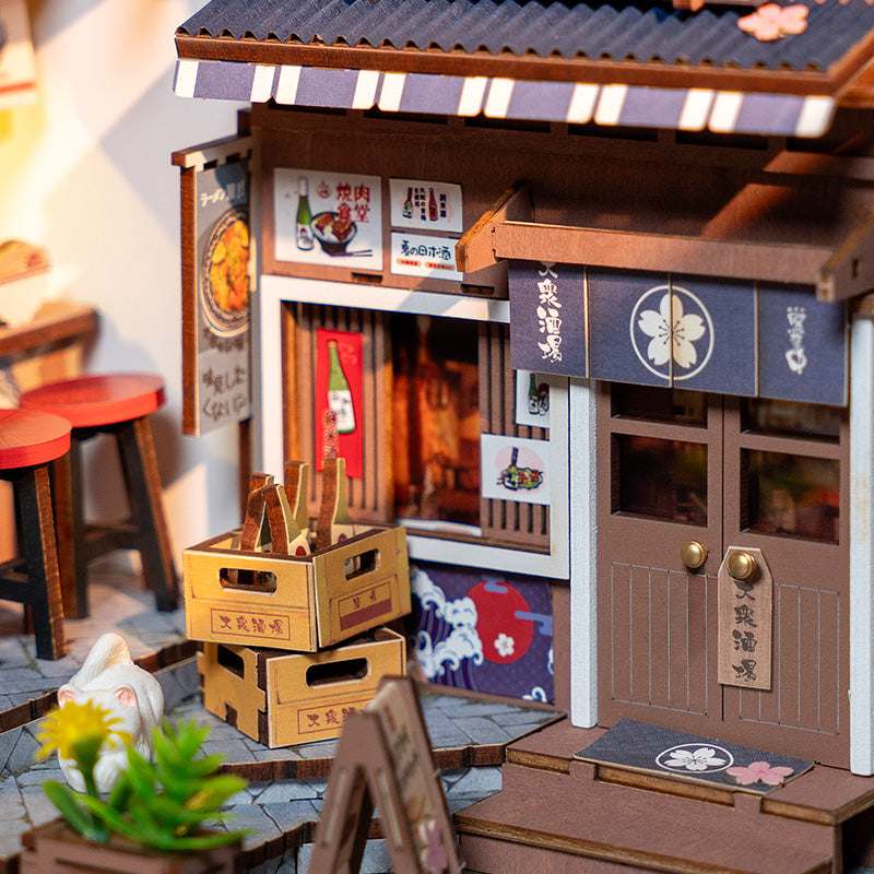 Allée Sakura – Serre-Livre en Bois 3D