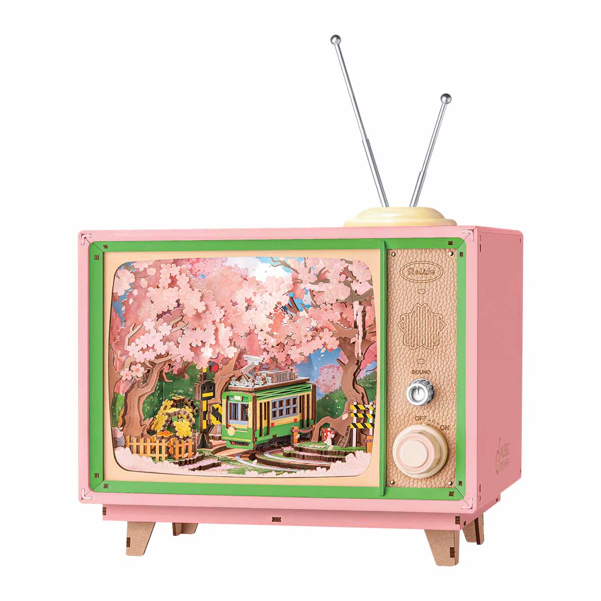 Voyage Rêvé Sakura – Boîte à musique en bois 3D à monter soi-même