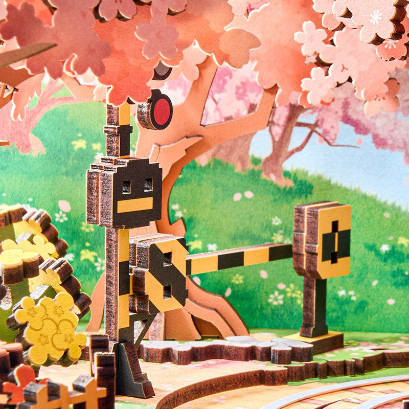 Voyage Rêvé Sakura – Boîte à musique en bois 3D à monter soi-même