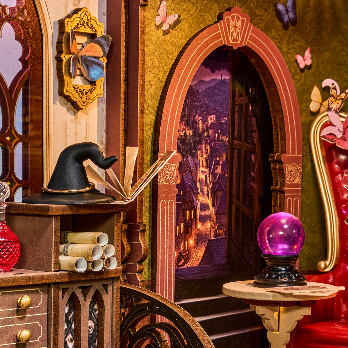 Coin de Fantaisie Magique – Serre-livre en bois 3D à monter soi-même