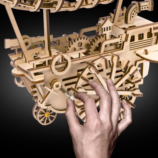 Le Dirigeable – Puzzle Mécanique en Bois 3D