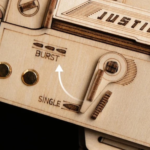 Fusil en Bois à Élastique – Maquette en Bois 3D