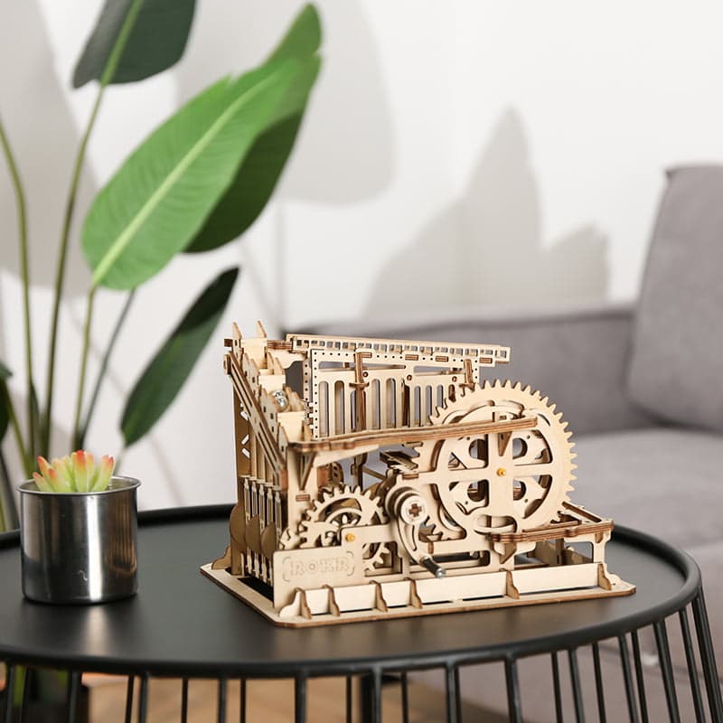 Descente Express – Puzzle mécanique en bois 3D