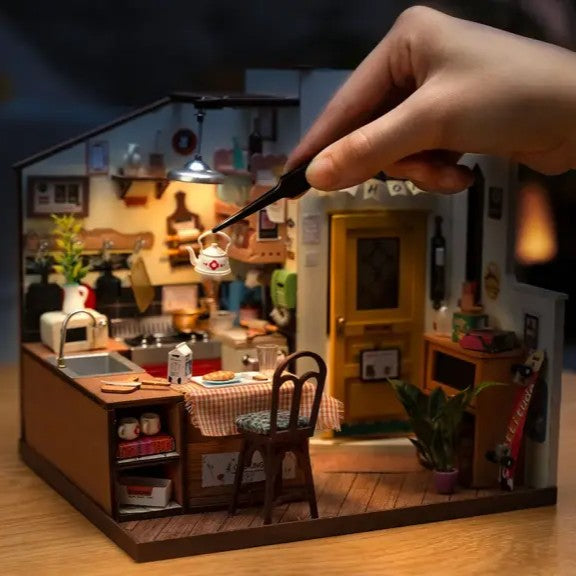 Kit De Cuisine Miniature Cozy – 3D En Bois