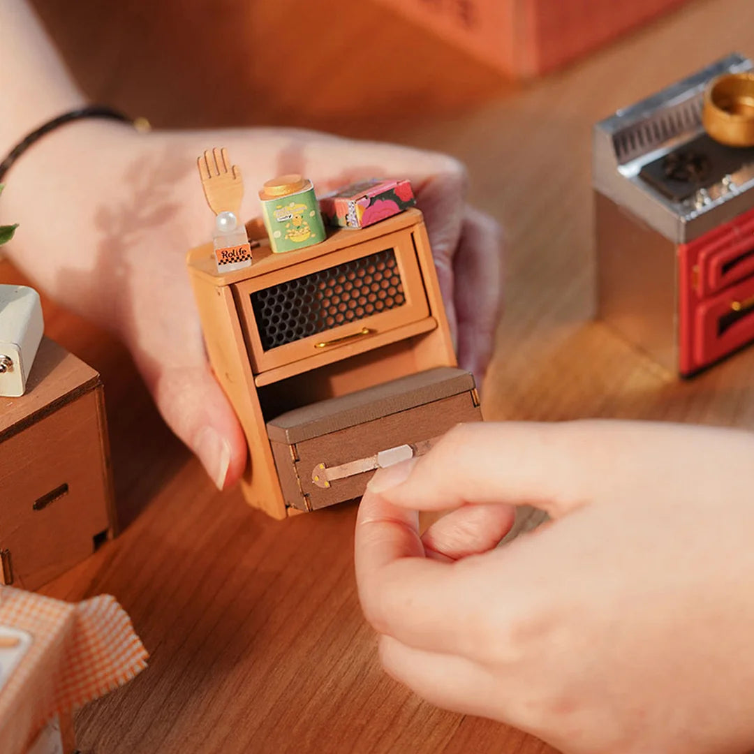 Kit De Cuisine Miniature Cozy – 3D En Bois