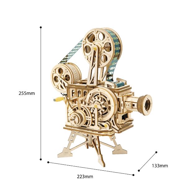 Le Projecteur de Film – Puzzle Mécanique en Bois 3D