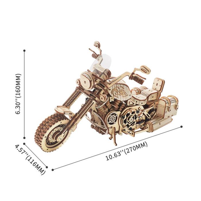 Maquette de Moto en Bois 3D
