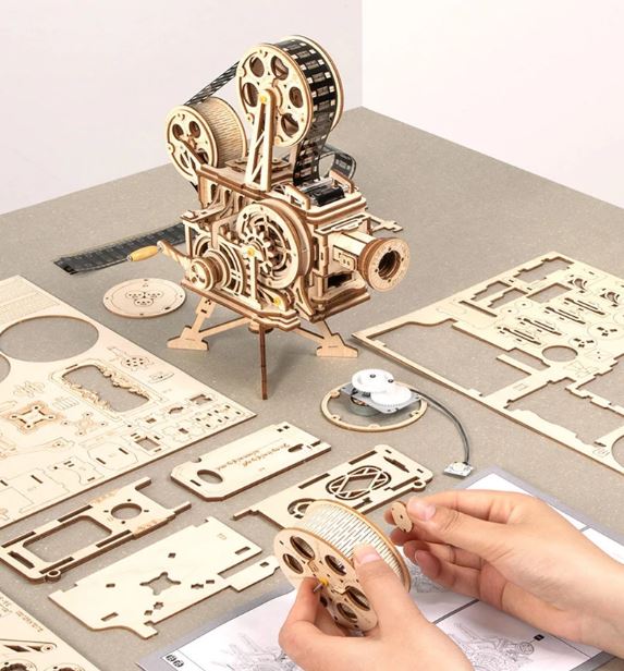 Le Projecteur de Film – Puzzle Mécanique en Bois 3D