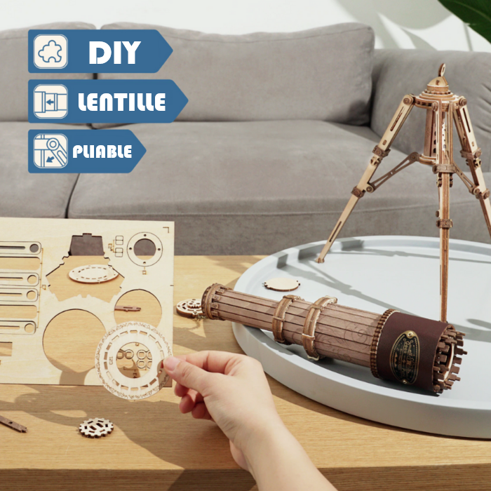 Puzzle Télescope en Bois 3D