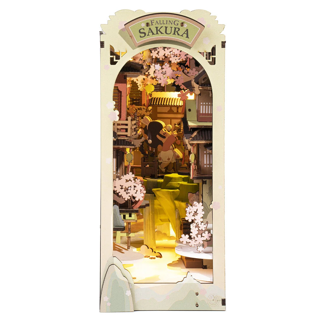 Sakura – Serre-livre en bois 3D