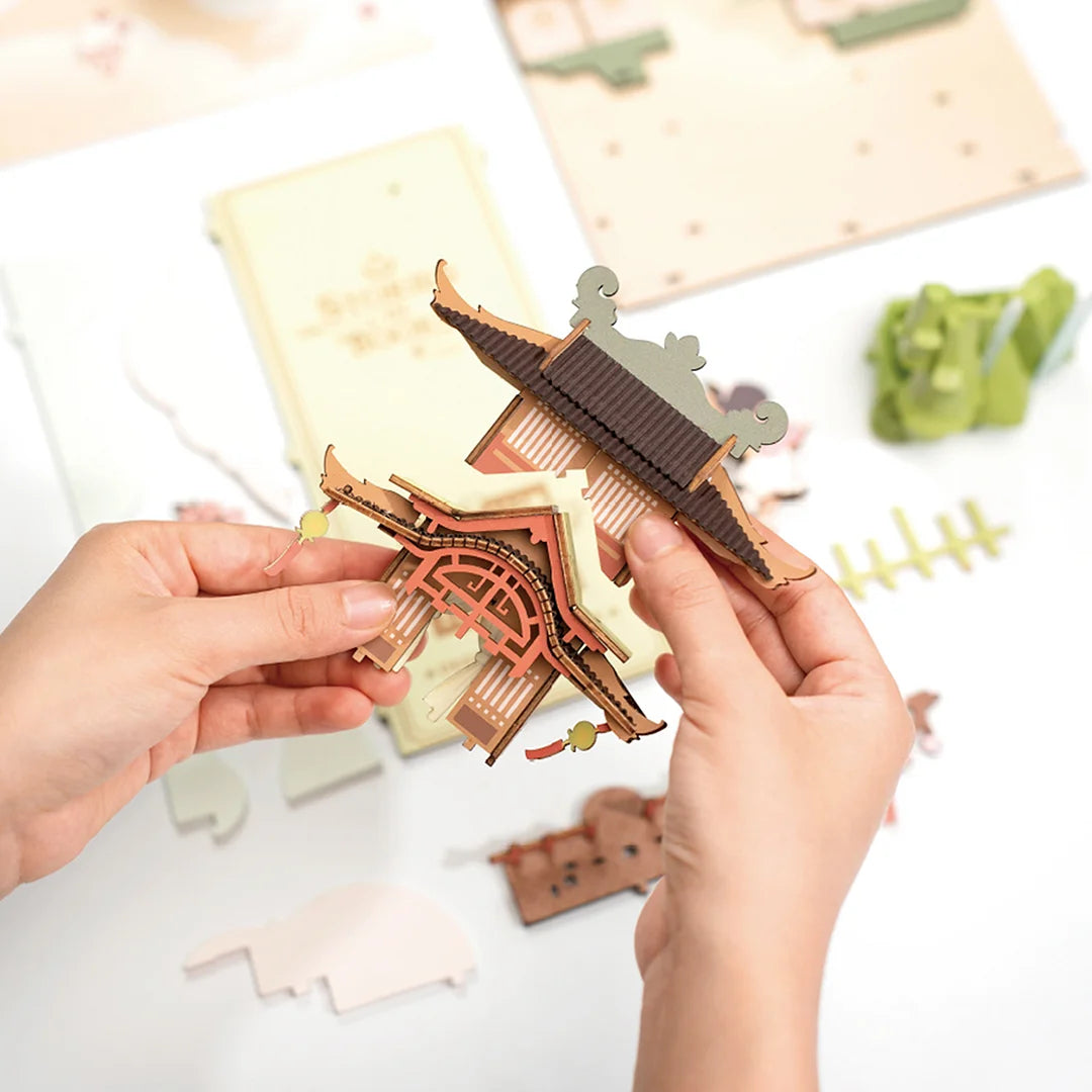 Sakura – Serre-livre en bois 3D