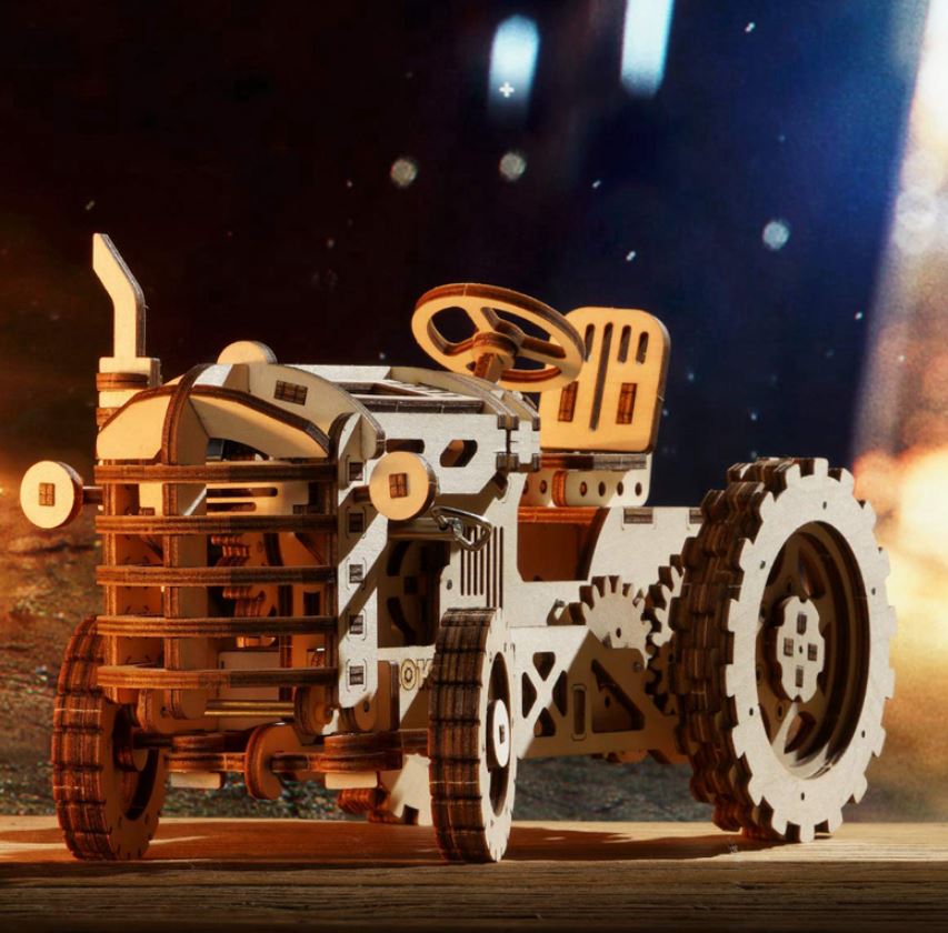 Tracteur du Limousin – Puzzle Mécanique en Bois 3D