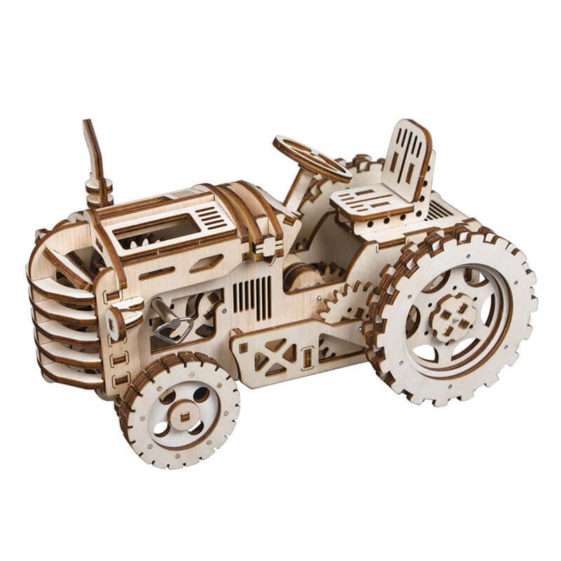 Tracteur du Limousin – Puzzle Mécanique en Bois 3D