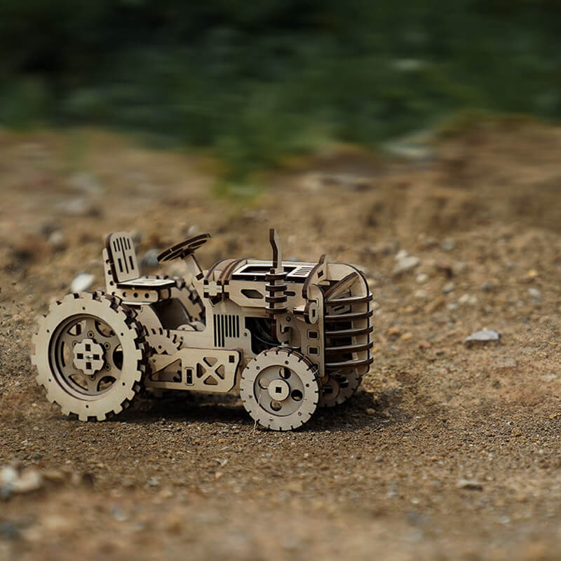 Tracteur du Limousin – Puzzle Mécanique en Bois 3D