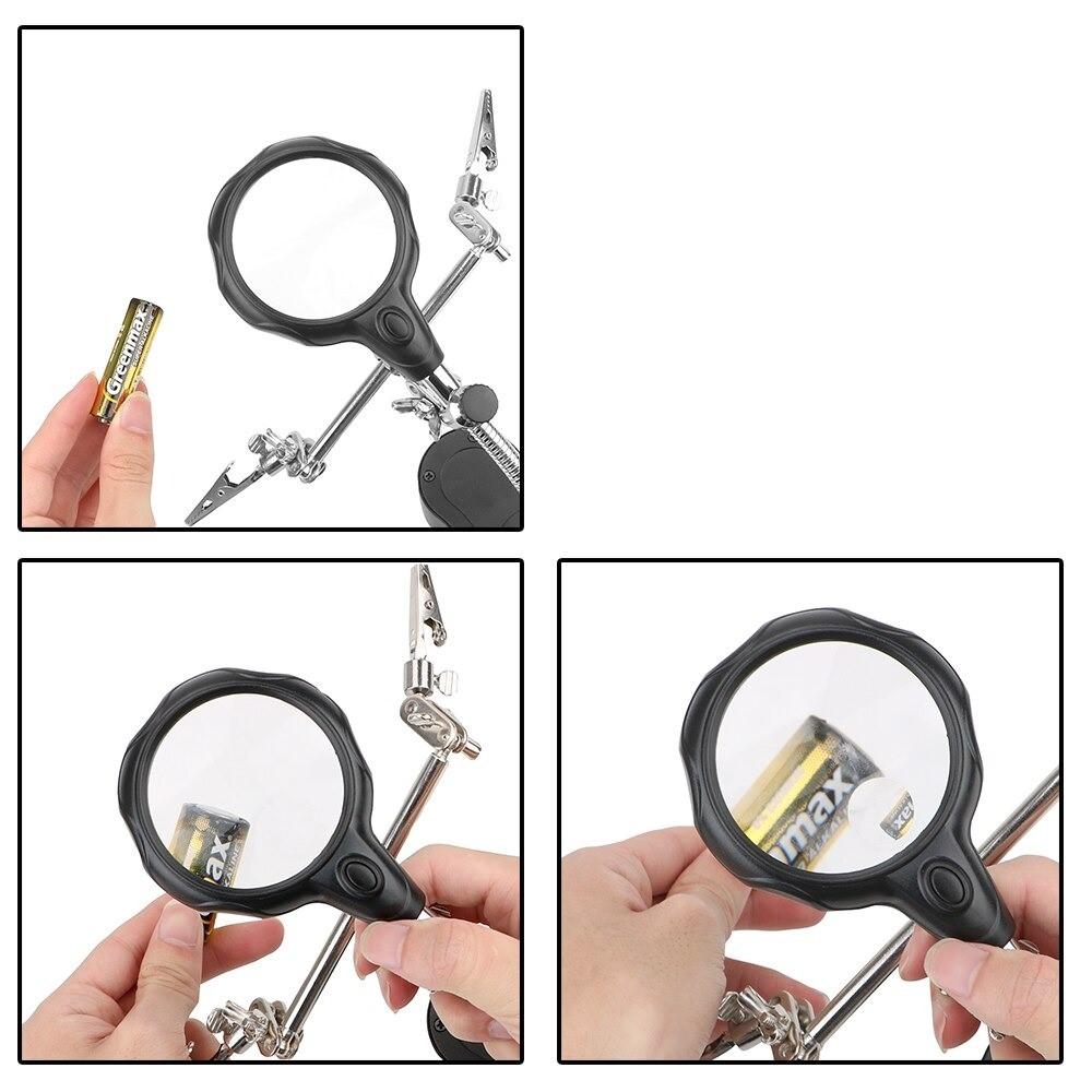 Troisième Main Pour Miniature – Avec Lampe et Loupe