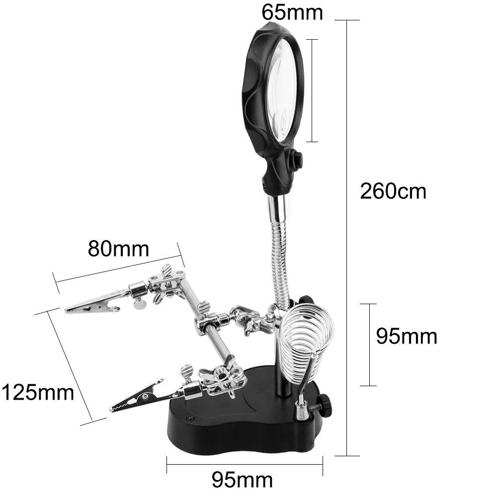 Troisième Main Pour Miniature – Avec Lampe et Loupe