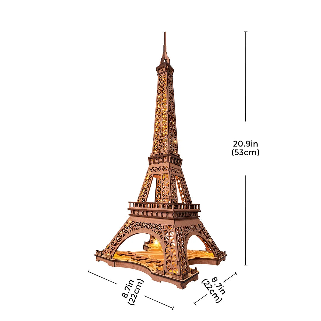 Une Nuit à la Tour Eiffel – Puzzle en Bois 3D