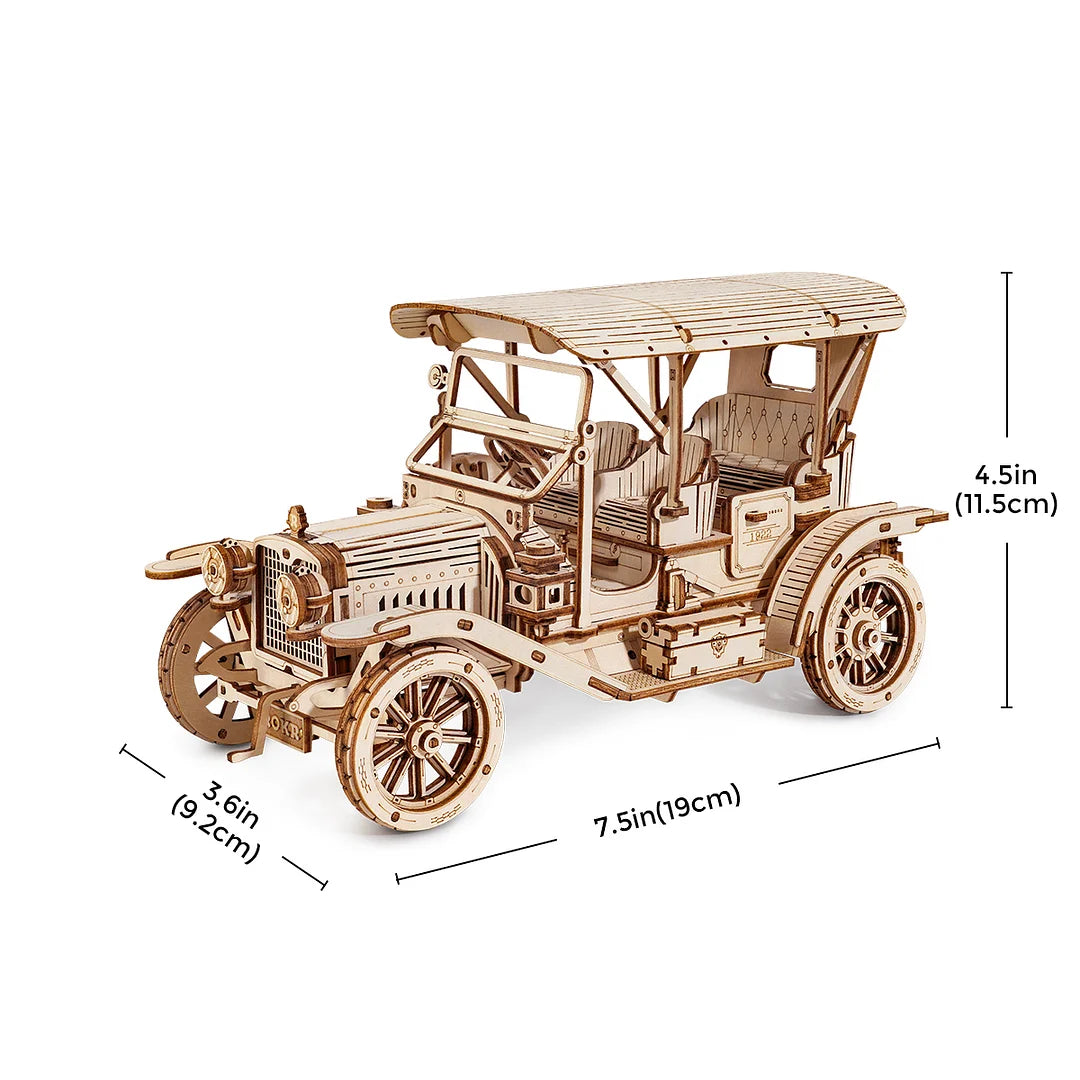 Voiture Vintage 3D – Puzzle en bois