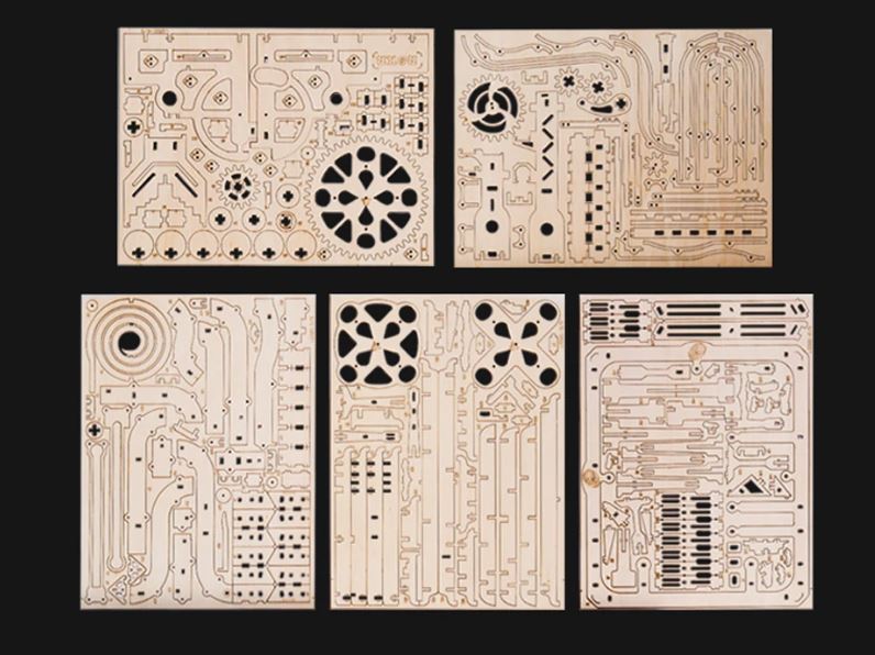 Montagnes Russes – Puzzle mécanique en bois 3D