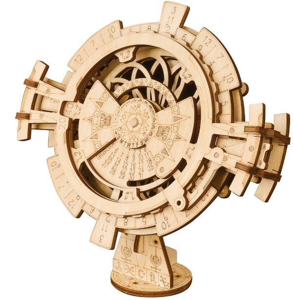 Calendrier perpétuel – Puzzle mécanique en bois 3D