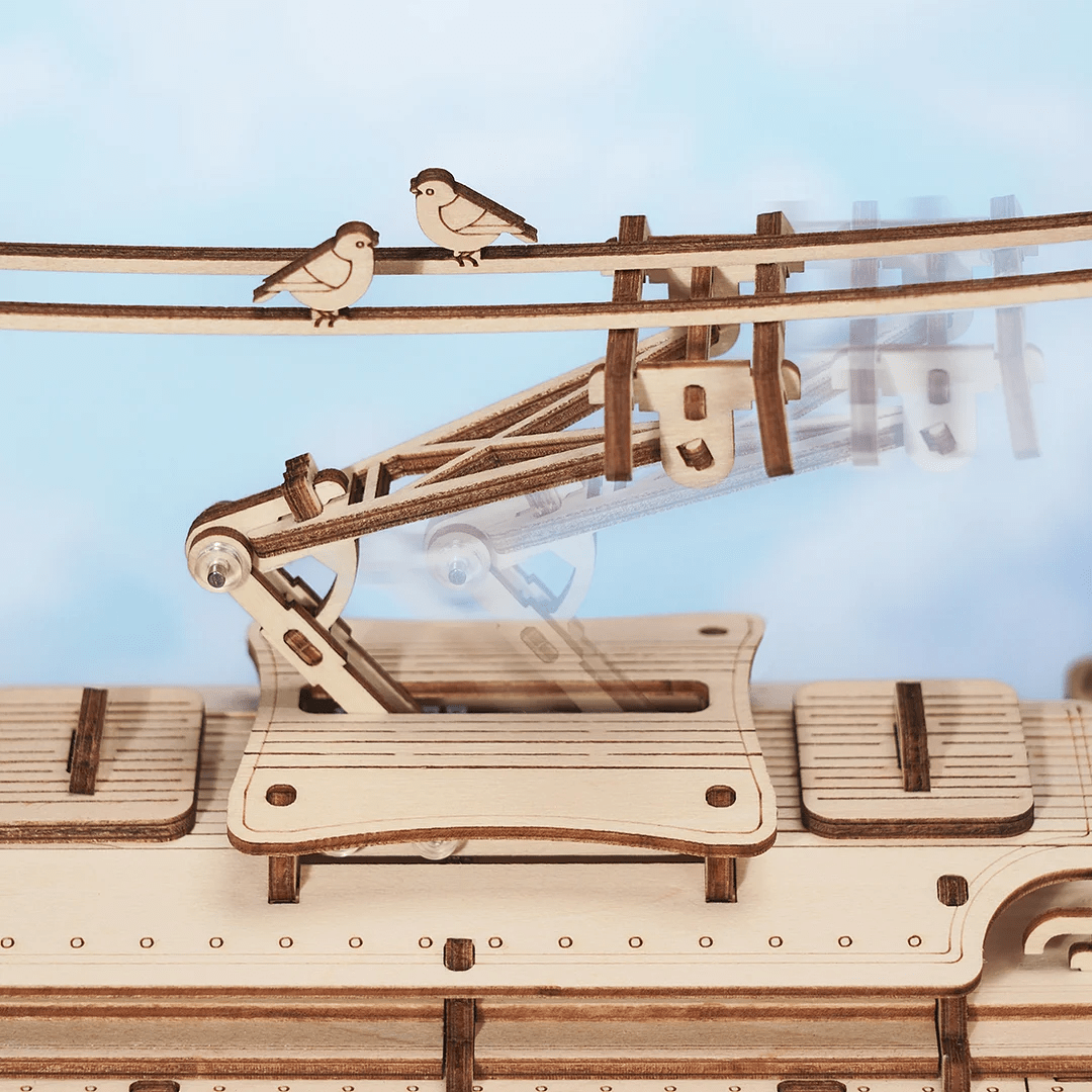 Pistes Intemporelles – Tramway en bois 3D